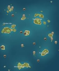 An image of the official interactive map showing off all locations (Image via HoYoverse)
